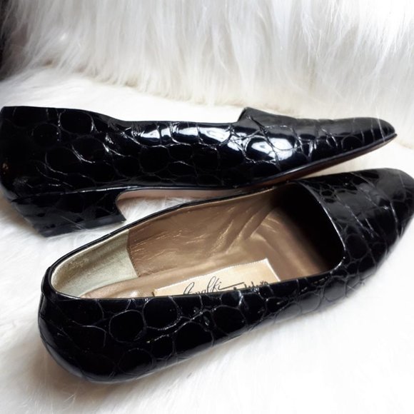 "Amalfi" for Ingledews black leather pumps size 8 AAA - Picture 3 of 5